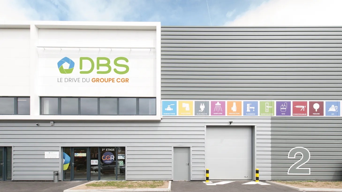 Image de la façade de l'agence CGR-DBS à Nantes